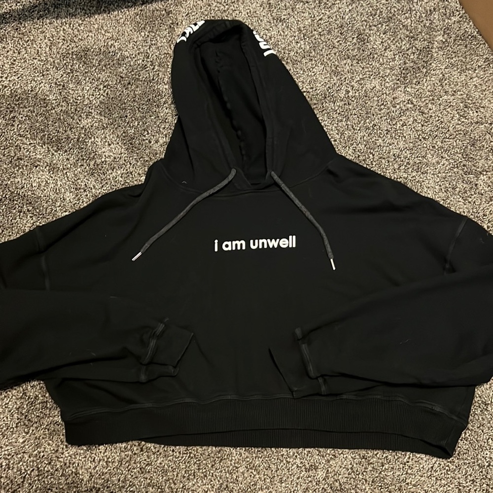 Call Her Daddy “i am unwell” cropped hoodie